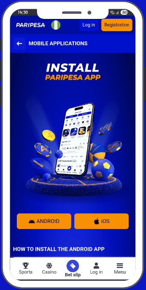 télécharger paripesa apk gratuitement