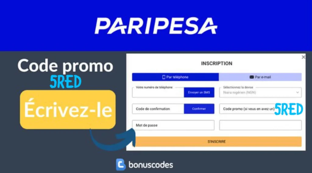 code promo paripesa rdc