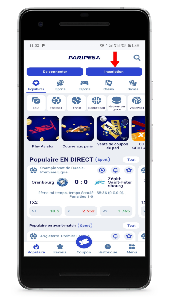 code promo paripesa apk 2026