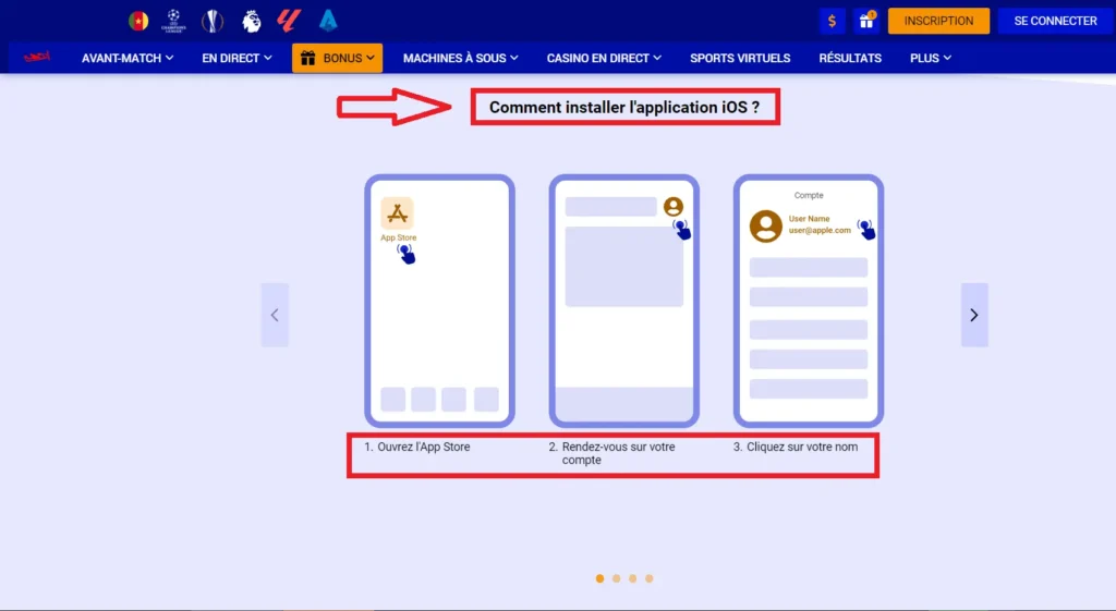 télécharger paripesa pour iphone